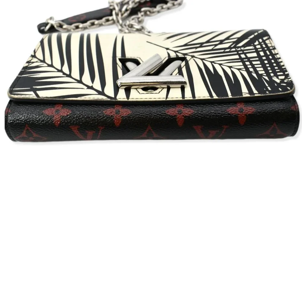 LOUIS VUITTON Monogram Palm Twist Chain Wallet White - Picture 7 of 13